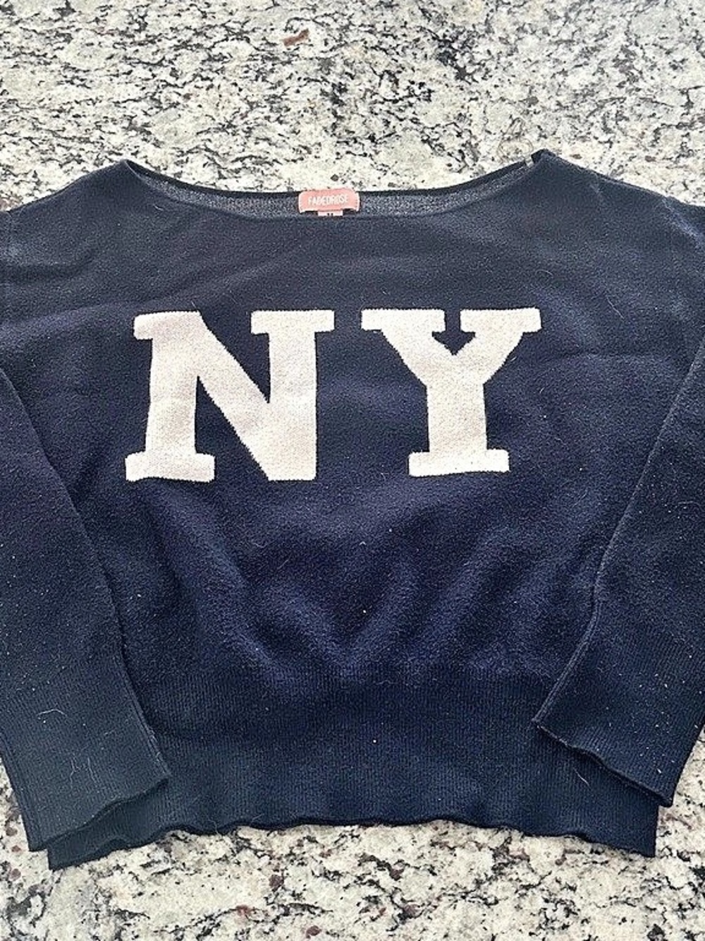FADEDROSE Basic Winter NY Graphic Crewneck Sweater Size Medium